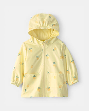 B&eacute;b&eacute; fille - Imperm&eacute;able &agrave; motif de citrons - Jaune, 