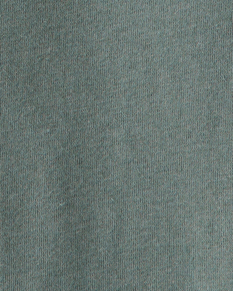 Boys Solid Fleece Drawstring Joggers - Green, image 3 of 4 slides