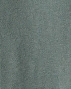 Boys Solid Fleece Drawstring Joggers - Green, image 3 of 4 slides