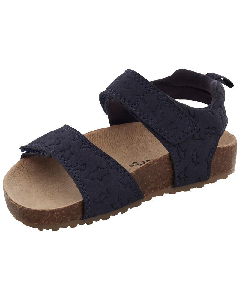Toddler Shark Print Sandals, image 6 of 7 slides