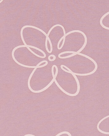 Enfant T-shirt péplum à manches longues en jersey à motifs de fleurs, 