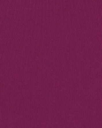 Filles - Haut manches longues en tissu c&ocirc;tel&eacute; - Bourgogne, 