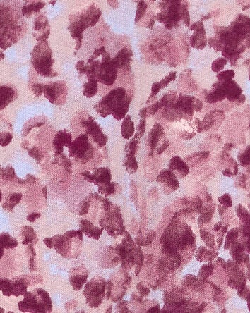 Kid Floral Print Fleece Pullover, 