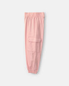 Baby Girl 2-Piece 'Happy' Twill Long-Sleeve Top & Pant Set - Pink/Cream, image 3 of 7 slides