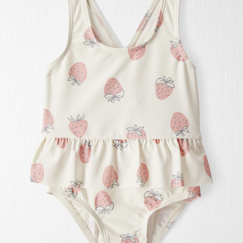 Strawberry Print Baby Recycled Strawberry-Print Swimsuit | Carter’s Oshkosh Canada