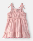Tout-petit fille - Robe sans manches &agrave; motif de cerises - Rose, image 2 sur 3 diapositives