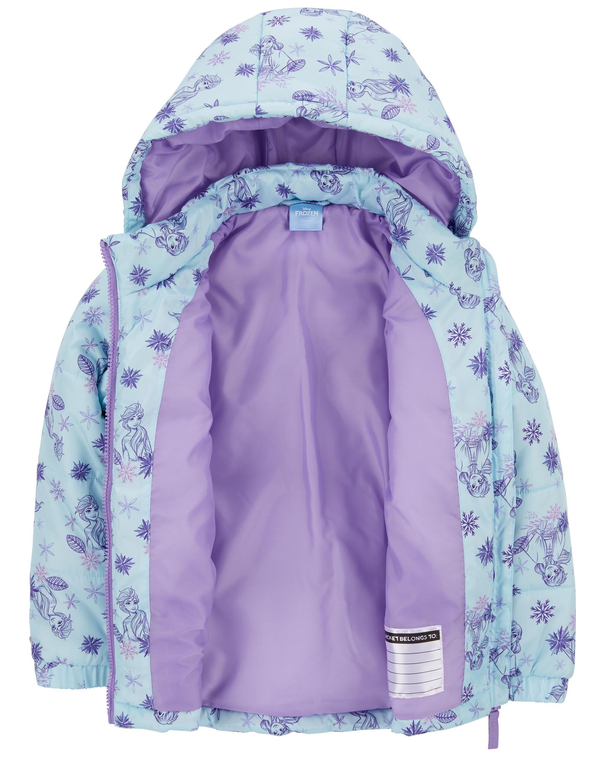 Disney frozen puffer jacket top