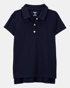 Kid Pique Uniform Polo Shirt - Navy, image 1 of 3 slides