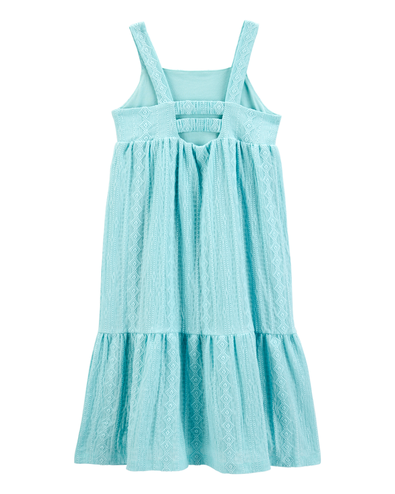 Enfant Robe midi texturée à volants, image 2 sur 5 diapositives
