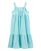 Enfant Robe midi texturée à volants, image 2 sur 5 diapositives