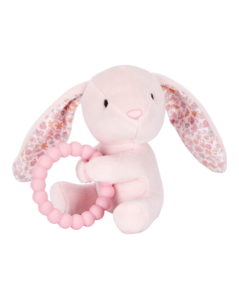 Baby Bunny Plush With Teether, image 1 of 1 slides