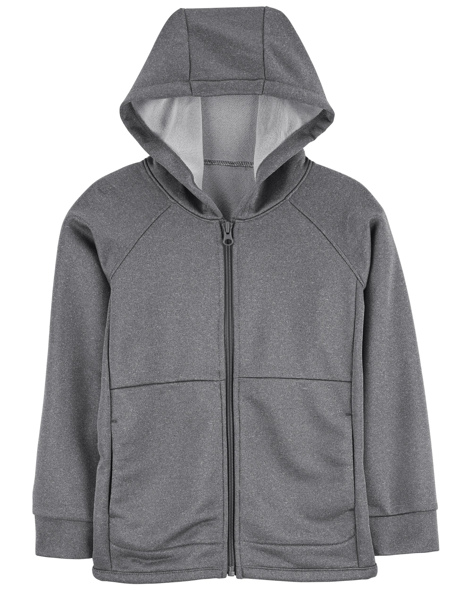 Plain gray zip up sales hoodie