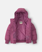 Girls  Bubble Urban Jacket- Purple, image 2 of 4 slides
