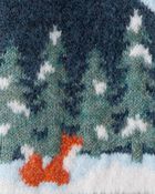 Baby Boy Mountain Print Long-Sleeve Sweater - Grey, image 2 of 3 slides