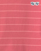 Toddler Boy Coral Striped Set - Orange, image 2 of 3 slides