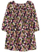 Floral Twill Dress, image 1 of 4 slides