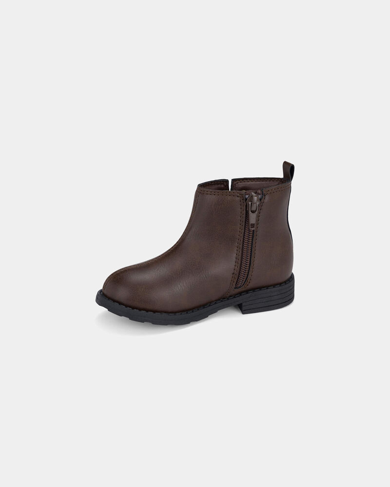 Girls Heart Charm Boots - Brown, image 6 of 6 slides