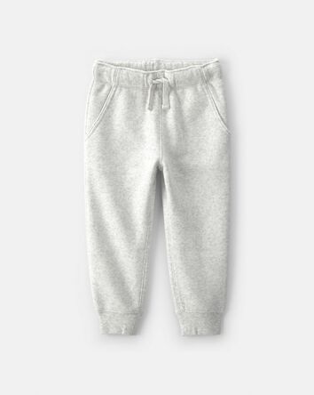 Toddler Boy Fleece Joggers - Grey, 