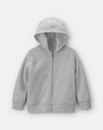 Gar&ccedil;ons - Chandail &agrave; capuchon en molleton avec fermeture &agrave; glissi&egrave;re &ndash; Gris, 