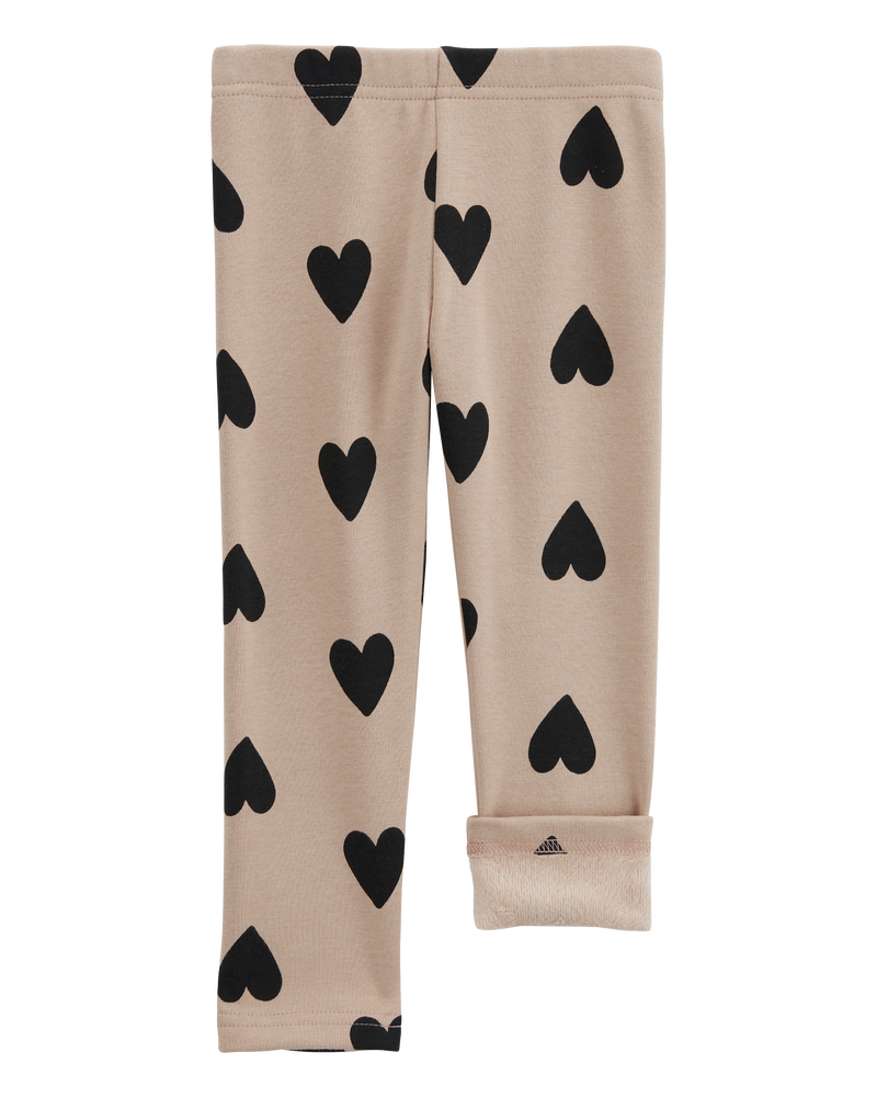 Baby Heart Cozy Fleece Leggings, image 2 of 5 slides
