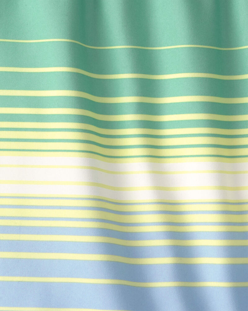Boys Striped Swim Trunks - Blue/Green/Yellow, image 3 of 4 slides