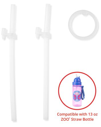 Boys 2-pack Zoo Straw Bottle - Extra Straws, 