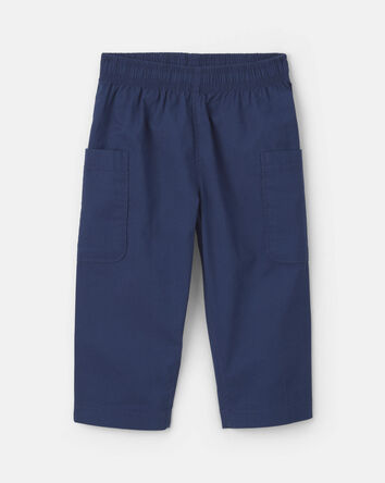 Baby Boy 2-Piece Chambray Short-Sleeve Top & Pant Set, 