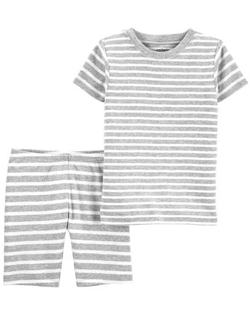 2-Piece Striped 100% Snug Fit Cotton Pyjamas, 
