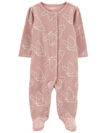 Butterfly Snap-Up Sleeper Pyjamas, 