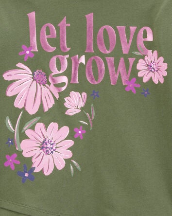 Kid Let Love Grow Flutter Graphic T-Shirt, 