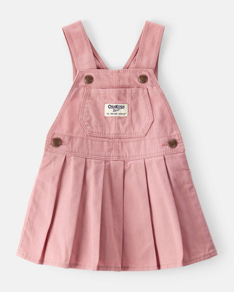 Bébé Robe chasuble plissée - Rose, image 1 sur 4 diapositives