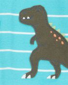 Baby 1-Piece Striped Dinosaur 100% Snug Fit Cotton Footless Pyjamas, image 2 of 3 slides