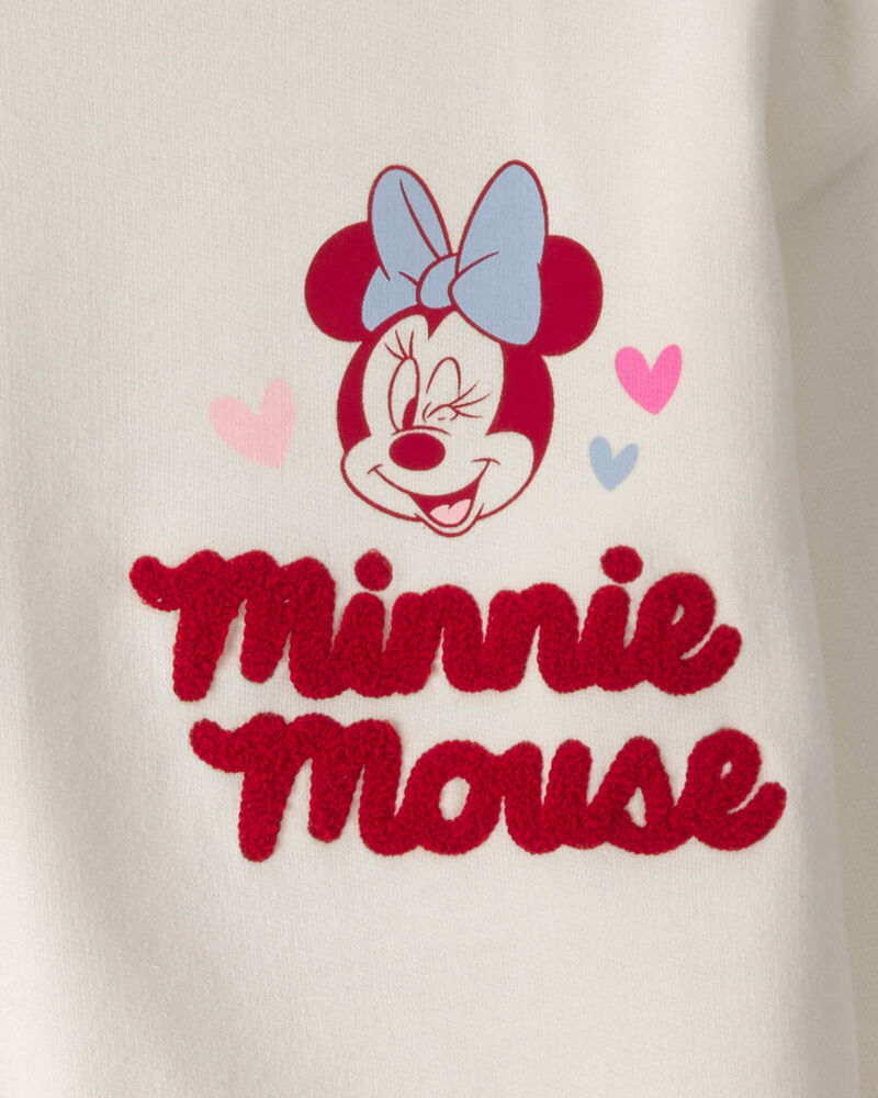 Toddler Girl 2-Piece Disney&copy; Minnie Mouse Heart Long-Sleeve Top & Pant Set - Cream/Red, image 5 of 8 slides