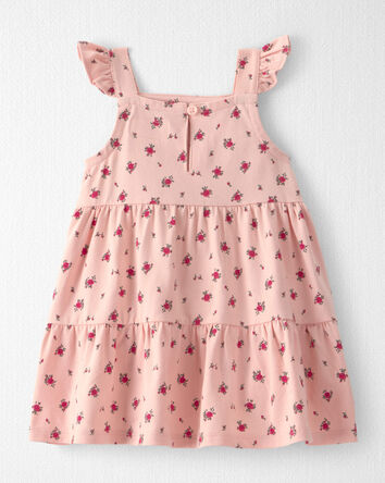 Baby Girl Organic Cotton Floral Tiered Dress, 