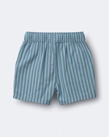 Tout-petit gar&ccedil;on - Short extensible &agrave; rayures - Bleu, 