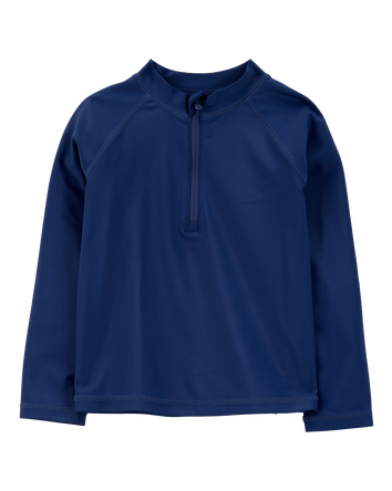 Toddler Long Sleeve Half-Zip Rashguard, 