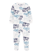 Baby 1-Piece Construction Fleece Footie Pyjamas, image 1 of 3 slides