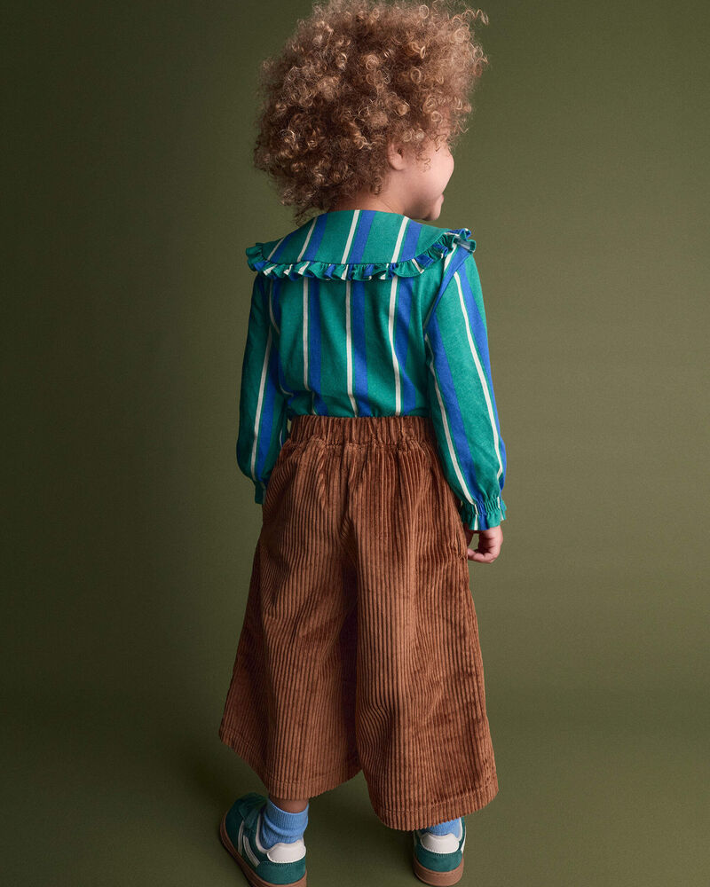 Toddler Girl Urban Corduroy Wide-Leg Pant &ndash; Brown, image 4 of 6 slides