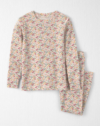 Toddler Girl 2-Piece Organic Cotton Pajamas in Floral, 