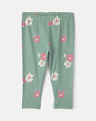 Baby Girl 3-Piece Heart Floral Long-Sleeve Bodysuit & Pant Set - Green/Cream, image 2 of 6 slides