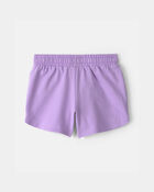 Girls French Terry Shorts - Purple, image 2 of 4 slides