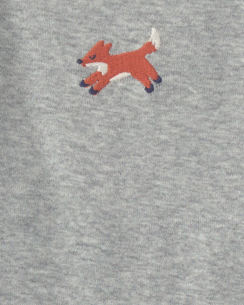 Baby Boy 3-Piece Fox Long-Sleeve Bodysuit & Pant Set - Navy Blue/Grey, image 3 of 5 slides