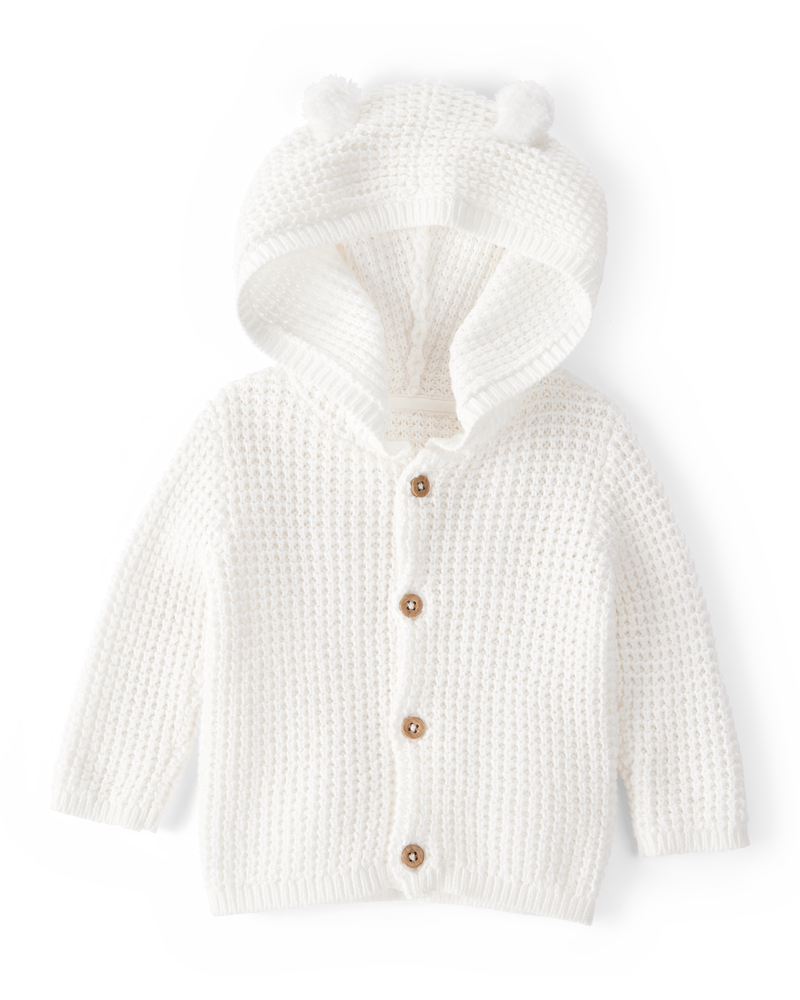 Baby Hooded Cardigan, image 1 of 3 slides