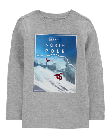 Kid The North Pole Long-Sleeve Graphic Tee, 