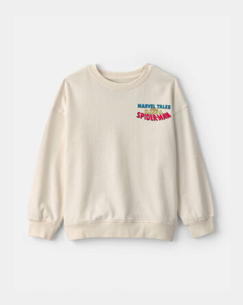 Boys &copy;Marvel Spider-Man French Terry Pullover Sweatshirt - White, 