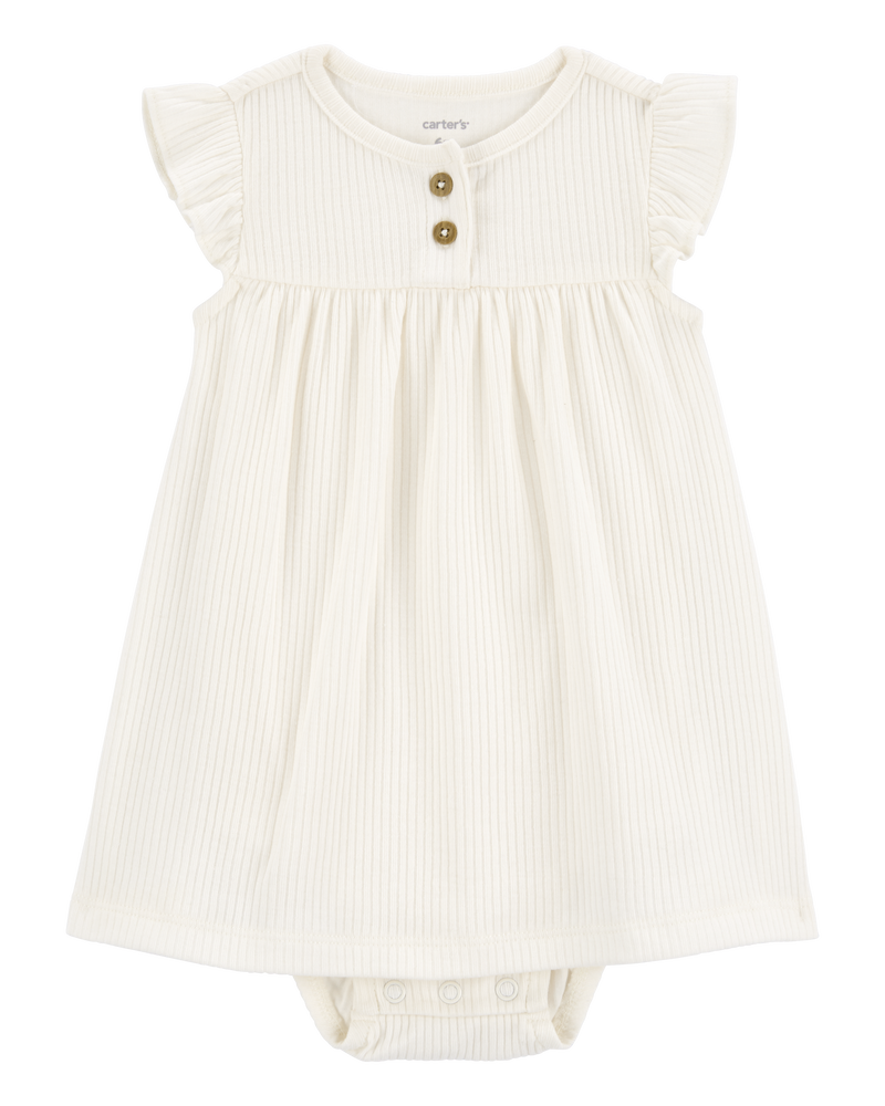 Baby 2-Piece Bodysuit Dress & Cardigan Set, image 2 of 5 slides