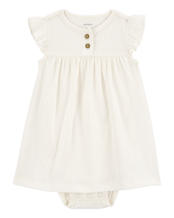 Baby 2-Piece Bodysuit Dress & Cardigan Set, 