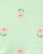 Baby Girl Floral Short-Sleeve Dress - Green, image 3 of 4 slides