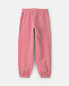 Girls 'New York' French Terry Joggers - Pink/Red, image 3 of 6 slides
