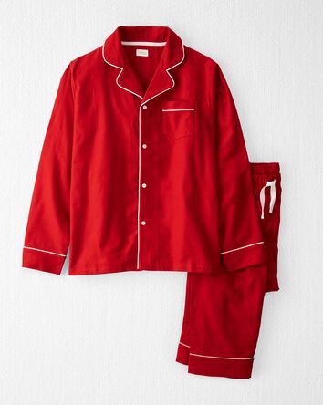 Organic Cotton Button-Front Pyjamas Set, 